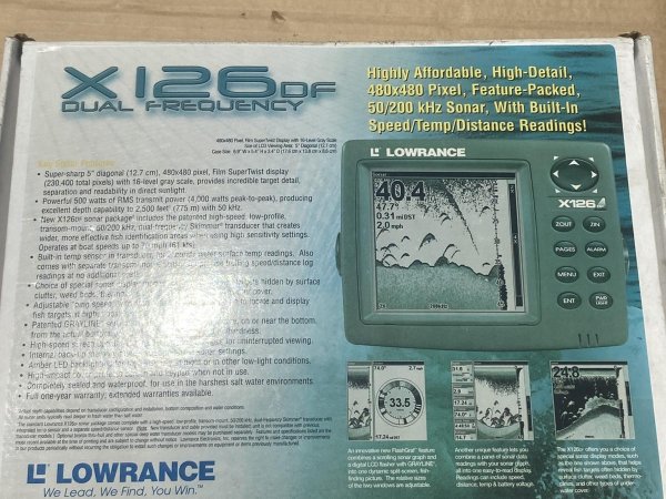 Βυθόμετρο LOWRANCE X126DF ασπρόμαυρο